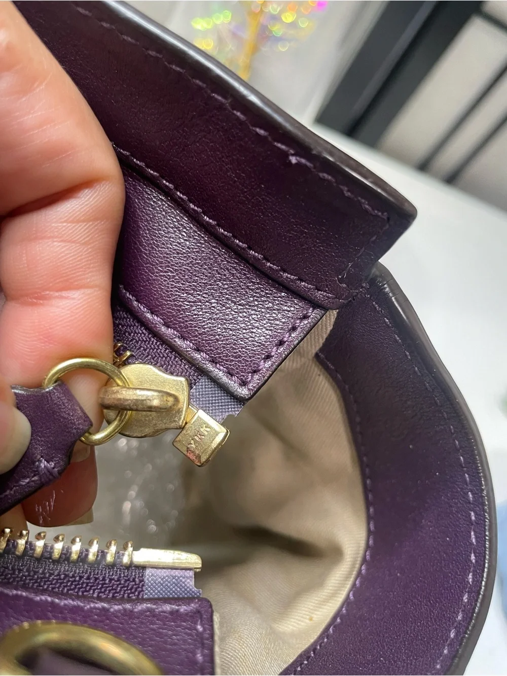 COACH Legacy Mini Tanner Purple Leather Crossbody Satchel Bag #48894